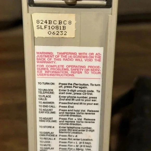 VTG RARE California Mobile Cell Phone Ultra Classic by Motorola w/Antenna & Bag - Picture 15 of 17